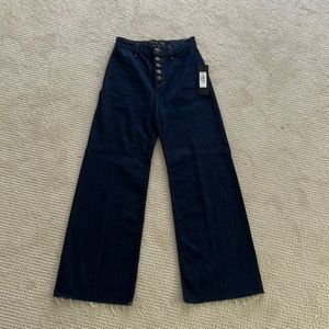 Veronica Beard Grant Wide Leg w/ Hem Jeans- SIZE 24